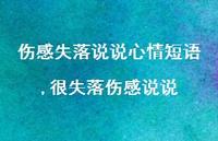 很失落伤感说说【100句文案】