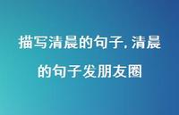 清晨的句子发朋友圈【100句文案精选】 清晨的句子发朋友圈【100句文案精选】