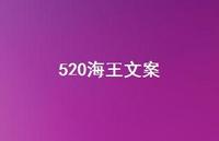 520海王文案【100句精选短句合集】