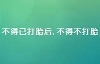 不得不打胎(100句) 不得不打胎(100句)