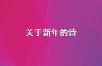 关于新年的诗39句汇总 关于新年的诗39句汇总
