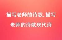 描写老师的诗歌现代诗【100句文案精选】