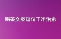喝茶文案短句干净治好【100句精选短句合集】