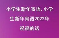 小学生新年寄语2022年祝福的话【精品文案100句】