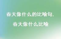 春天像什么比喻【100句文案精选】