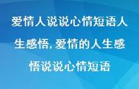 爱情的人生感悟说说心情短语【100句文案】