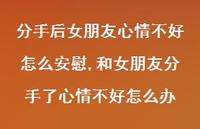 和女朋友分手了心情不好怎么办(100句) 和女朋友分手了心情不好怎么办(100句)