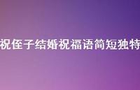 祝侄子结婚祝福语简短独特合集36句精选 祝侄子结婚祝福语简短独特合集36句精选