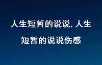 人生短暂的说说伤感【100句文案】 人生短暂的说说伤感【100句文案】