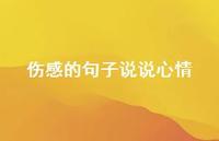 伤感的句子说说心情59句汇总 伤感的句子说说心情59句汇总