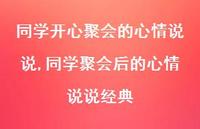 同学聚会后的心情说说经典(100句)