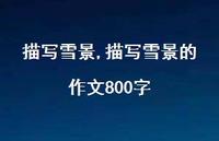 描写雪景的作文800字【精品文案100句】