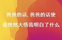 爸爸的话使我恍然大悟我明白了什么【100句文案精选】 爸爸的话使我恍然大悟我明白了什么【100句文案精选】