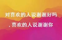喜欢的人说谢谢你(100句) 喜欢的人说谢谢你(100句)