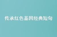 传承红色基因经典短句【100句精选短句合集】