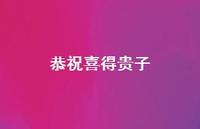 恭祝喜得贵子41句汇总
