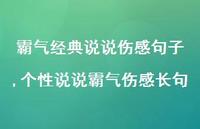 个性说说霸气伤感长句【100句文案】 个性说说霸气伤感长句【100句文案】