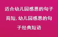 幼儿园感恩的句子经典短语【100句文案精选】