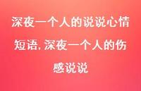 深夜一个人的伤感说说【100句文案】