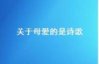 关于母爱的是诗歌66句汇总