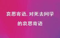 对死去同学的哀思寄语【100句文案精选】