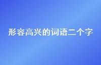 形容高兴的词语二个字60句汇总