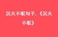 《沉火不眠》(100句)