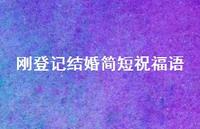 刚登记结婚简短祝福语合集70句精选