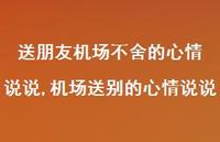 机场送别的心情说说(100句)