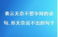 形无奈说不出的句子【精选100句】
