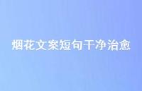 烟花文案短句干净治好【100句精选短句合集】 烟花文案短句干净治好【100句精选短句合集】