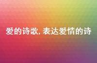 表达爱情的诗【精品文案100句】