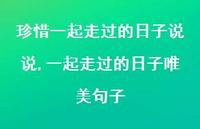 一起走过的日子唯美句子(100句)