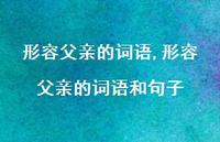 形容父亲的词语和句子【精品文案100句】