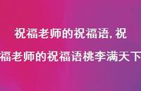 祝福老师的祝福语桃李满天下【精品文案100句】