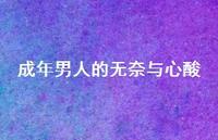成年男人的无奈与心酸68句汇总 成年男人的无奈与心酸68句汇总