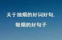 吸烟的好句子【100句文案】 吸烟的好句子【100句文案】