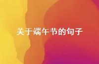 关于端午节的句子64句汇总