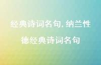 纳兰性德经典诗词名句【100句文案精选】
