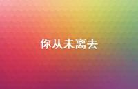 你从未离去61句汇总 你从未离去61句汇总