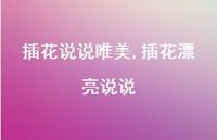 插花漂亮说说(100句)
