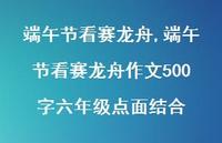 端午节看赛龙舟作文500字六年级点面结合【精选100句】