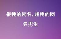 超拽的网名男生【精品文案98句】