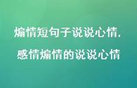 感情煽情的说说心情(100句)