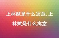 上林赋是什么寓意【精品文案100句】