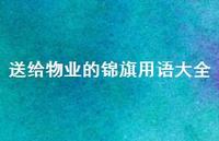 送给物业的锦旗用语大全55句汇总