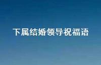 下属结婚领导祝福语合集70句精选 下属结婚领导祝福语合集70句精选