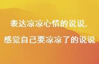 感觉自己要凉凉了的说说(100句)