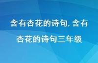 含有杏花的诗句三年级【精品文案100句】