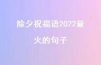 除夕祝福语2022最火的句子合集41句精选